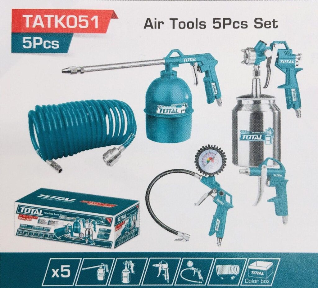 Air Tools 5pcs Set – Total Tools Qatar