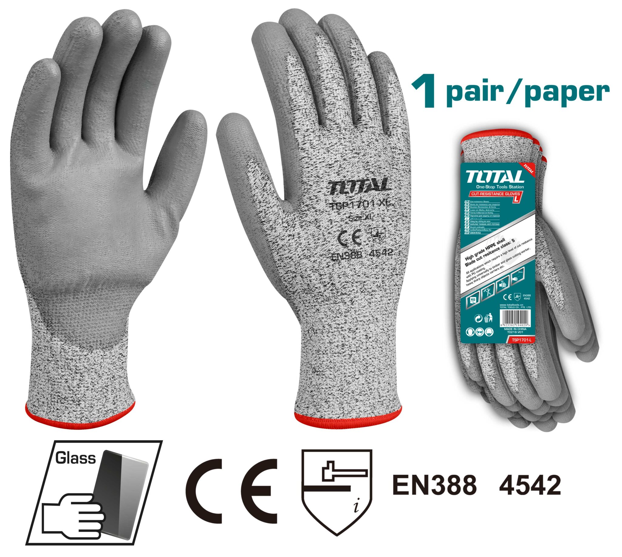 Cut Resistant Gloves Total Tools Qatar   TSP1701 Xl 2048x1835 